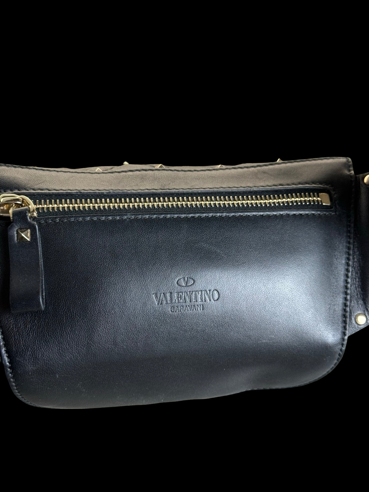 Women’s Valentino Garavani Rockstud Belt Bag Black Leather RRP £1200