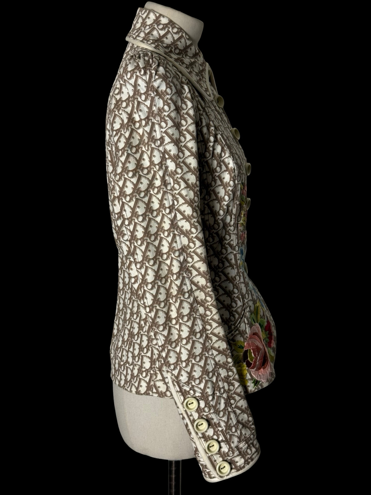 Christian Dior John Galliano SS2005 Monogram Jacket UK10 IT42 Belted Archival