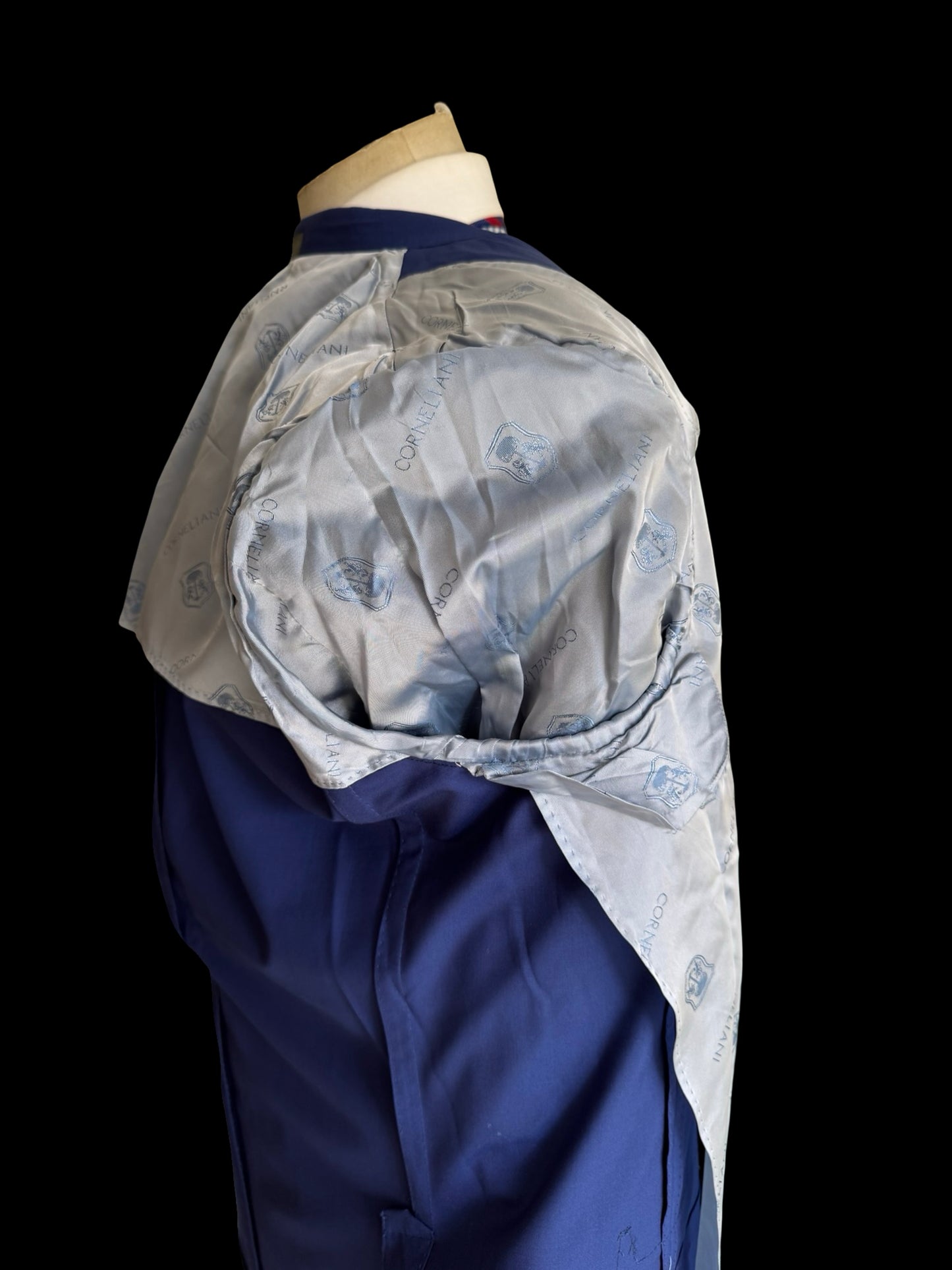 Corneliani Su Misura Royal Blue Suit 48R / W44R MTM Bespoke 15.75 Micron