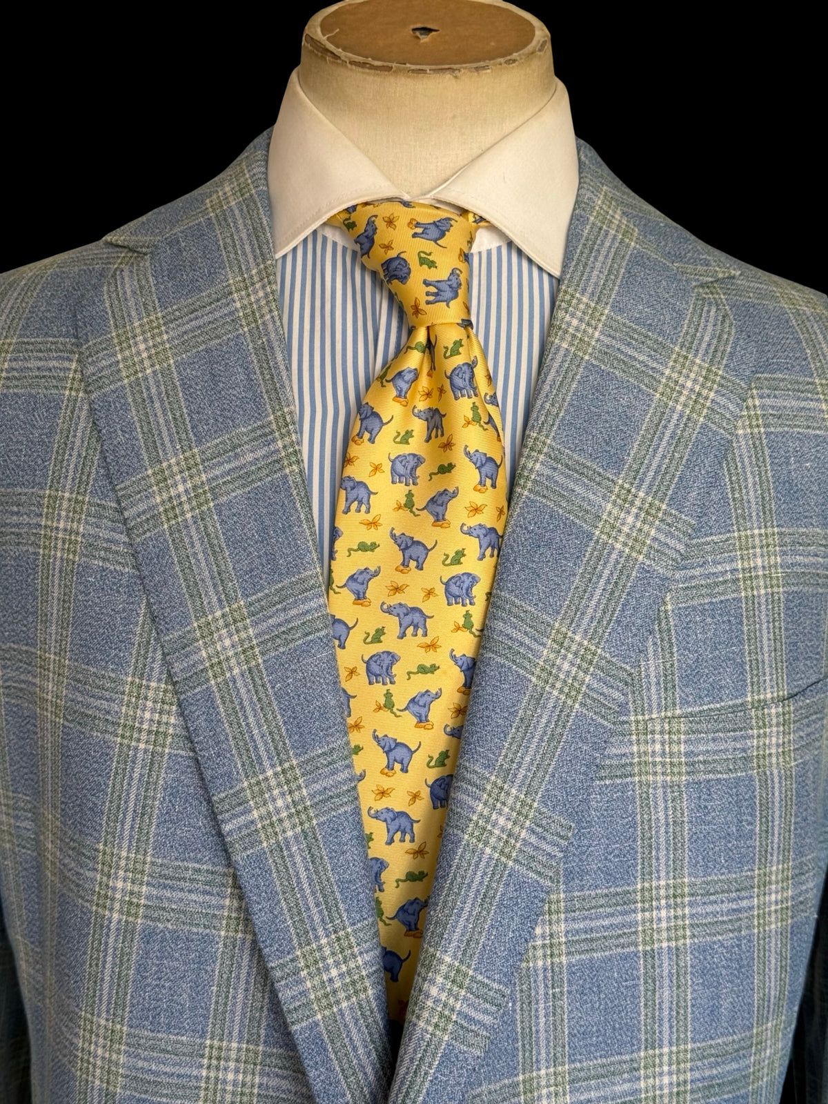 Bespoke John Kent (Kent Haste) Sport Coat 44L Light Blue Savile Row