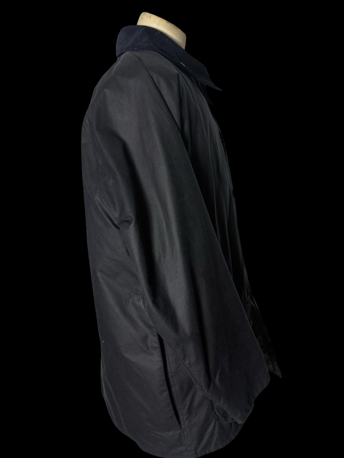 Men’s Barbour Beaufort Wax Jacket & Gilet Size 46” Dark Navy Blue