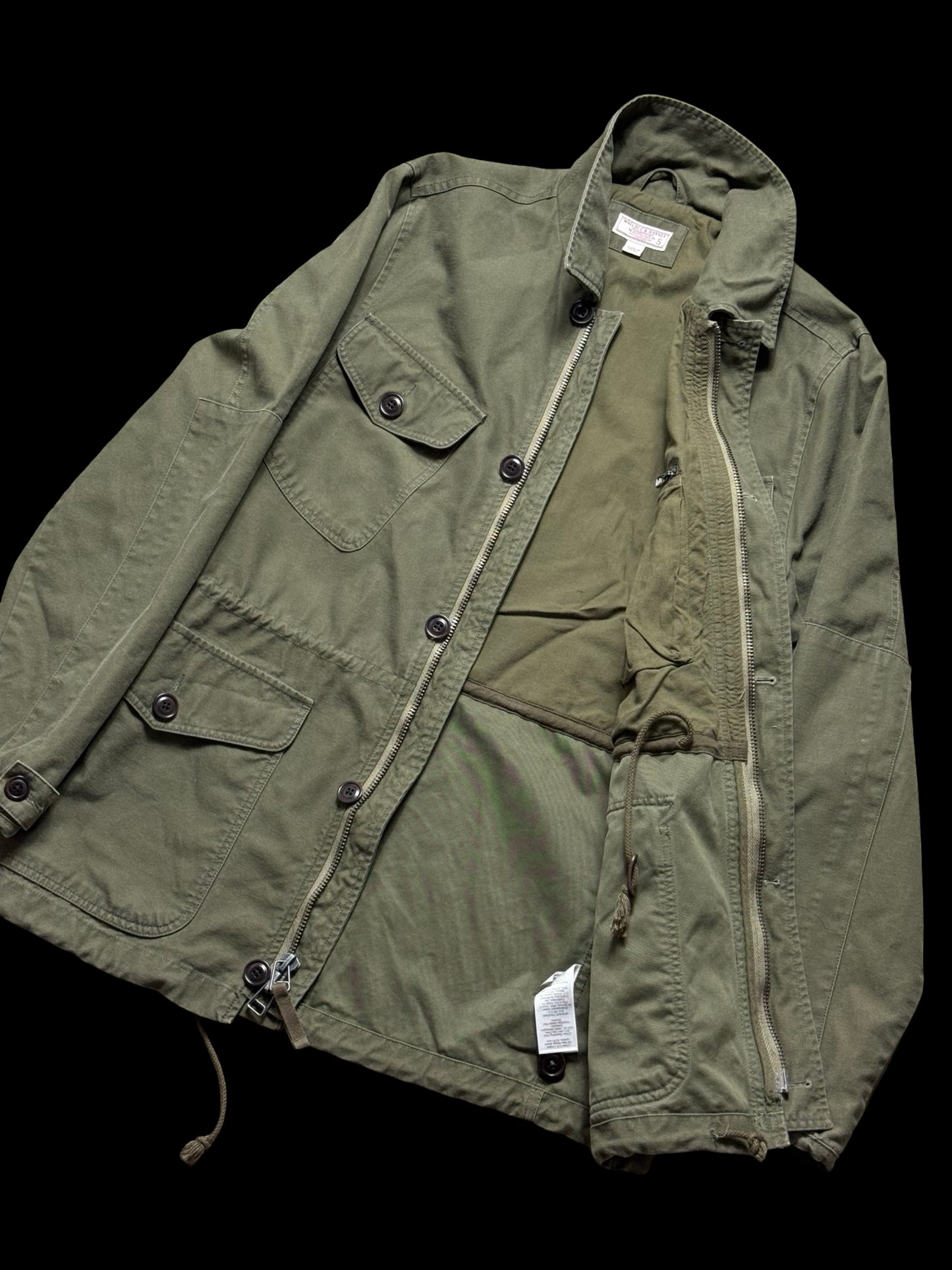 Men’s Wallace & Barnes Military Style Field Jacket Size Small Four Pocket