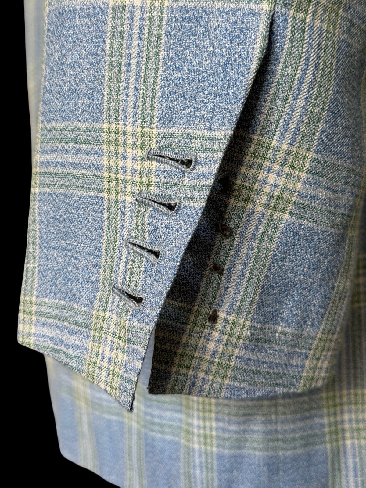 Bespoke John Kent (Kent Haste) Sport Coat 44L Light Blue Savile Row