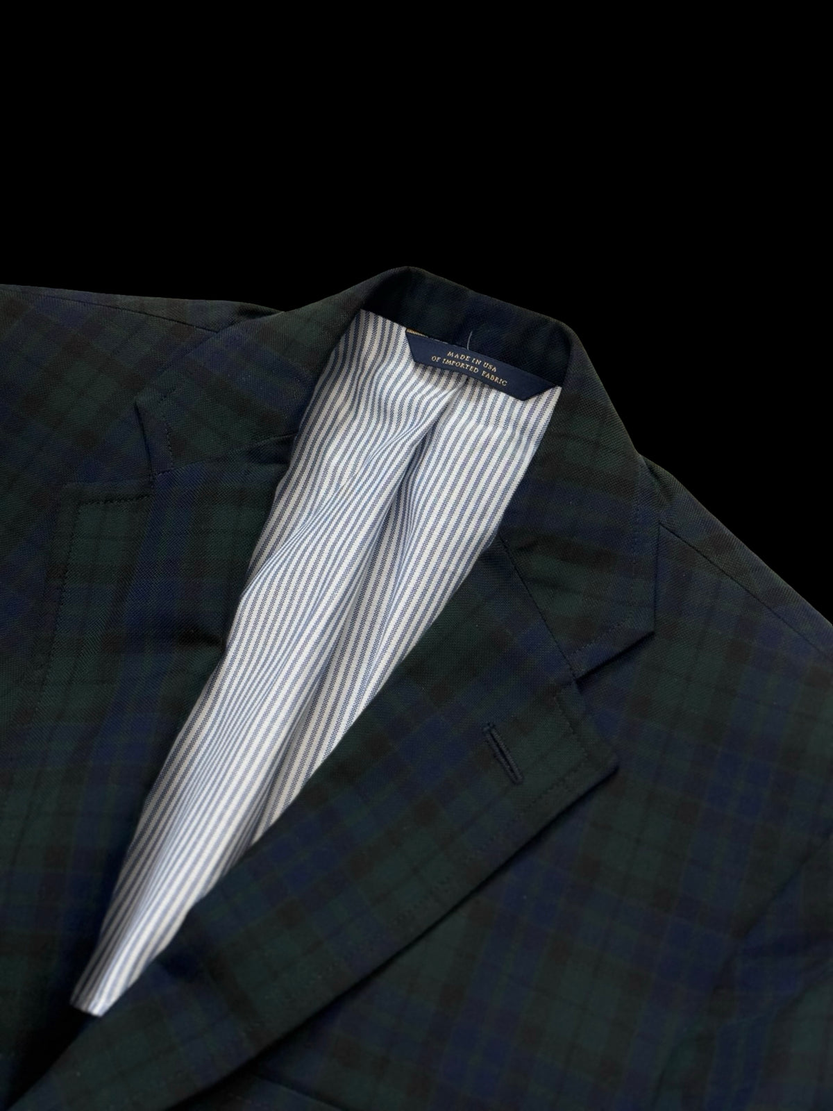 Men’s Brooks Brothers “Own Make” Blackwatch Tartan Sport Coat 36R Made In USA