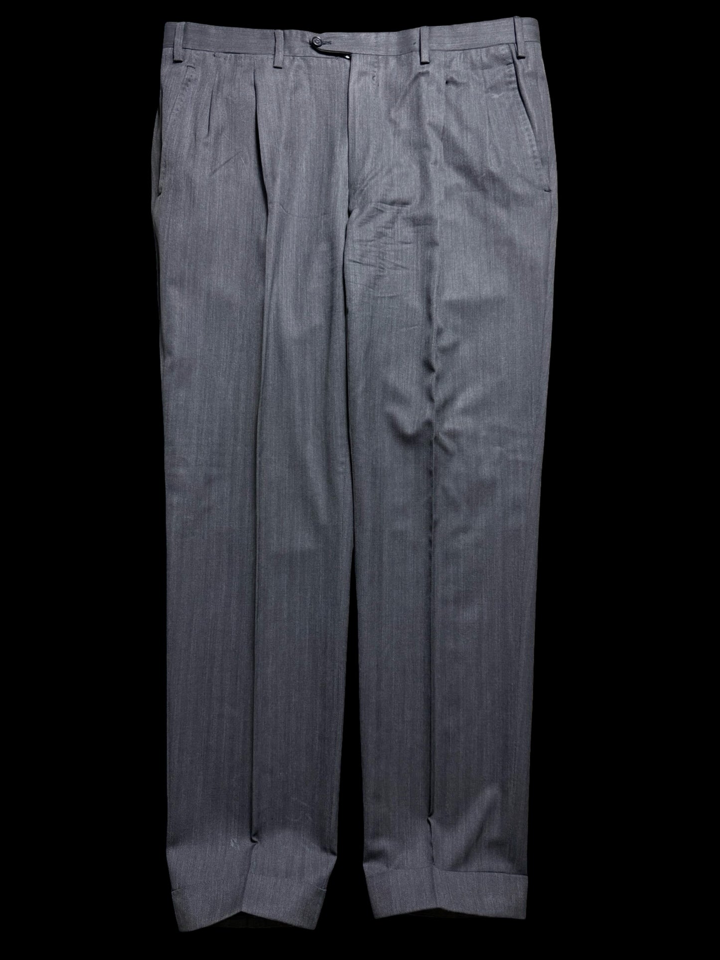 Kiton Grey Herringbone Suit 44L / W38L Diamante Blu Super 150’s 2 Roll 3