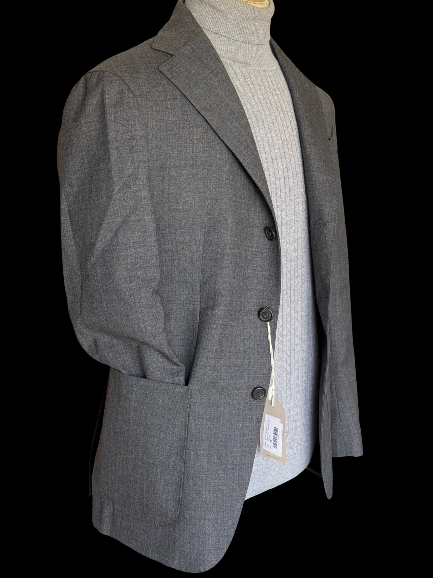 BNWT Natalino Mid Grey Tropical Wool Sport Jacket IT46 UK36 RRP £480