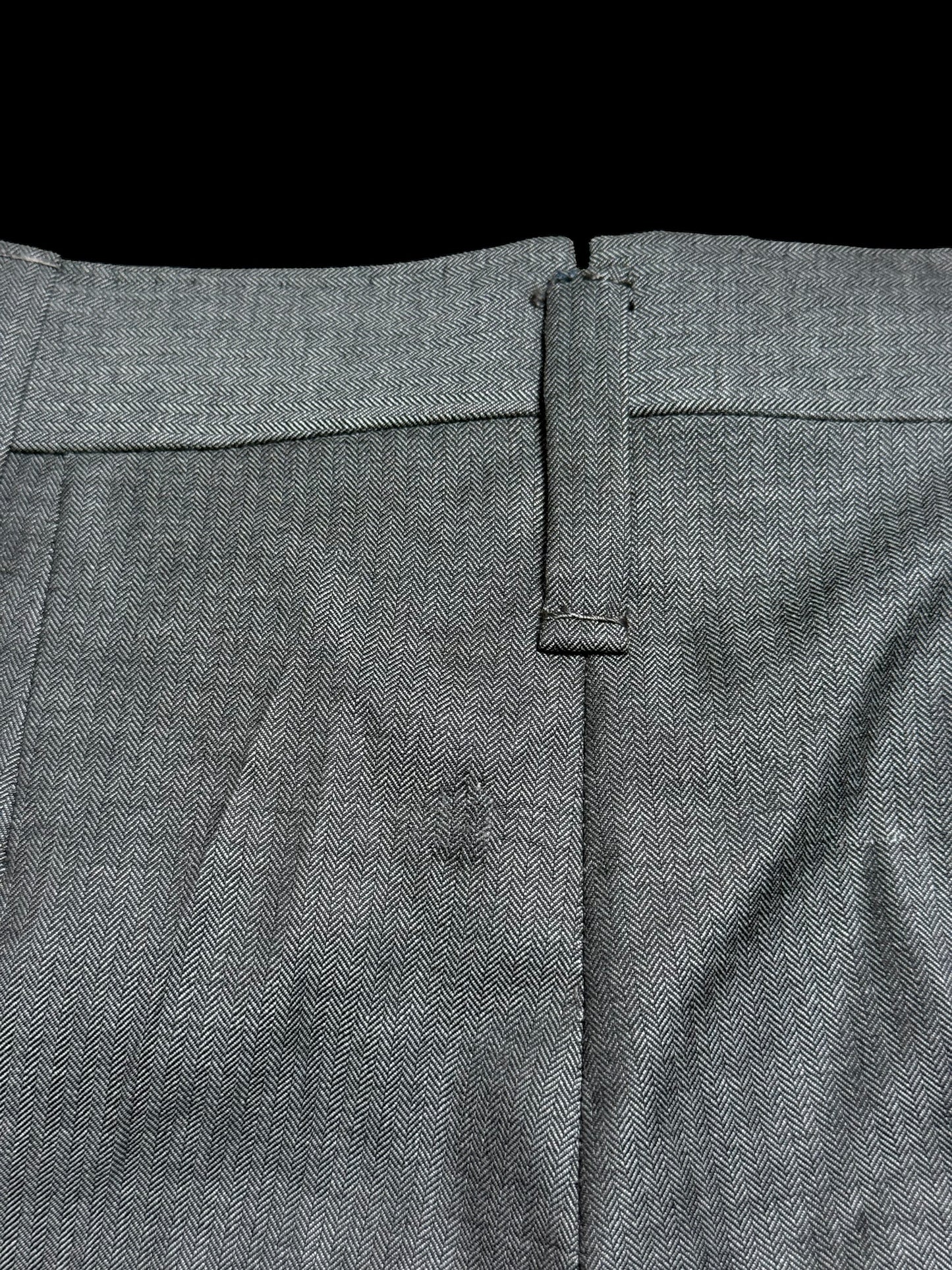 Bespoke Tommy Giulio Caraceni Grey Herringbone Suit 41S/ W34” Lightweight Wool