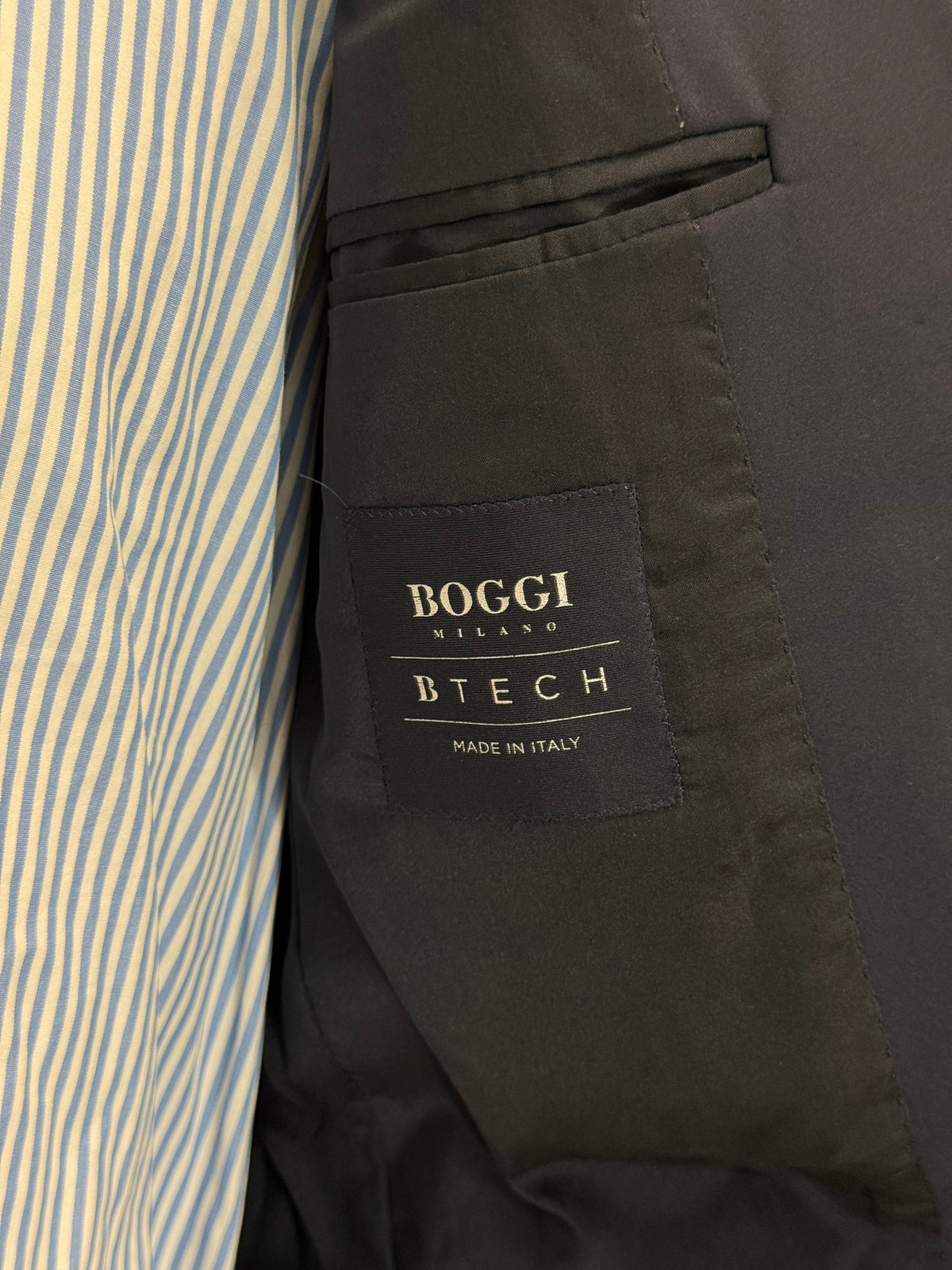 Men’s Boggi B Tech Travel Blazer Size IT46 UK36 Navy Blue
