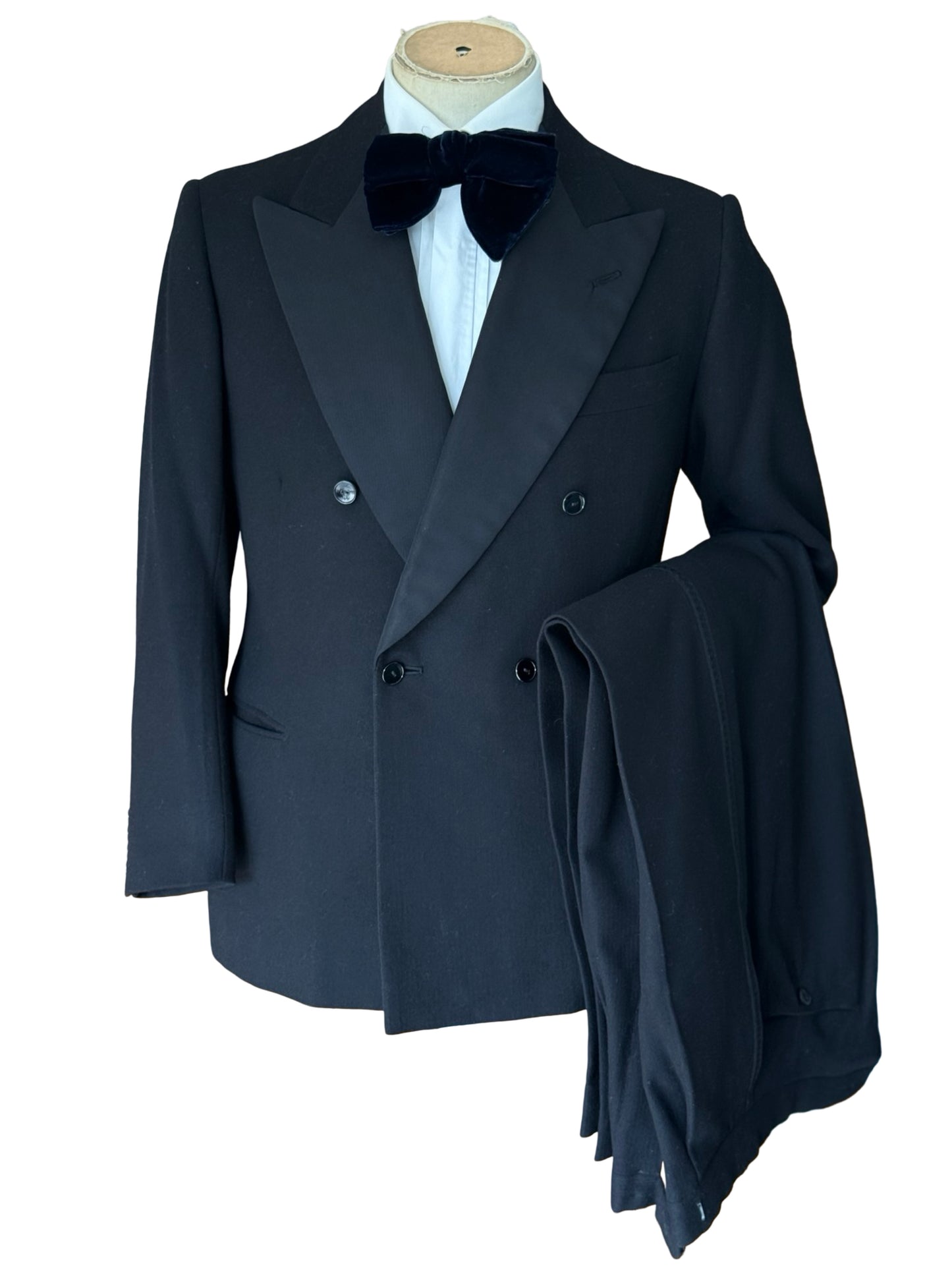 Bespoke 1950’s Gunn Collie Topping Double Breasted Dinner Suit 38S / W32”