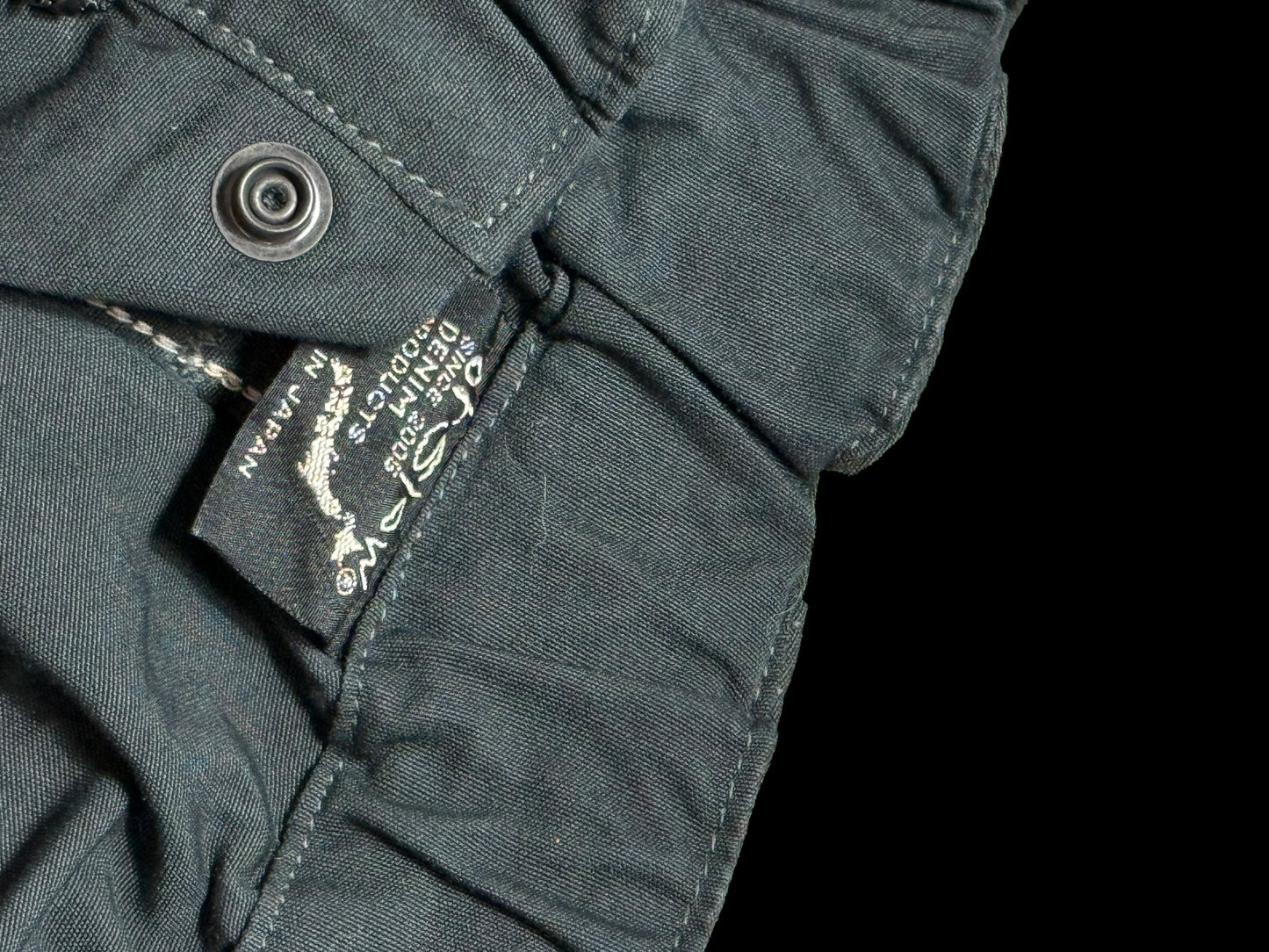 Men’s orSlow Easy Cargo Pants Grey Size Small