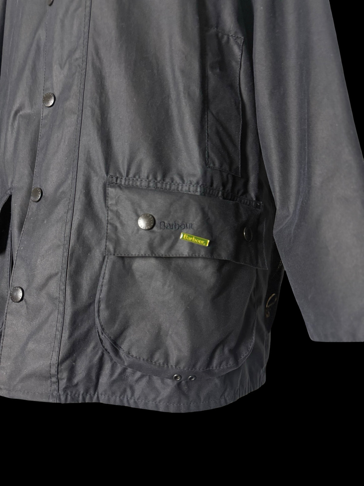 Men’s Barbour Beaufort Wax Jacket & Gilet Size 46” Dark Navy Blue