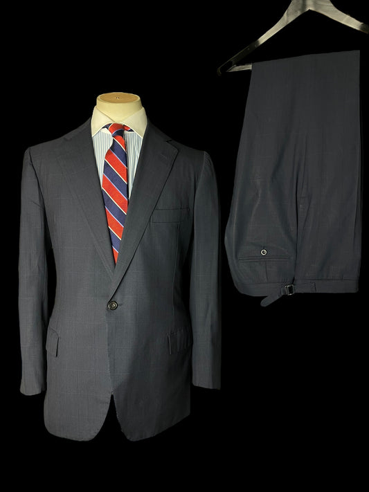 Rubinacci LH Napoli Bespoke Suit 40S / W34-35” Navy Blue