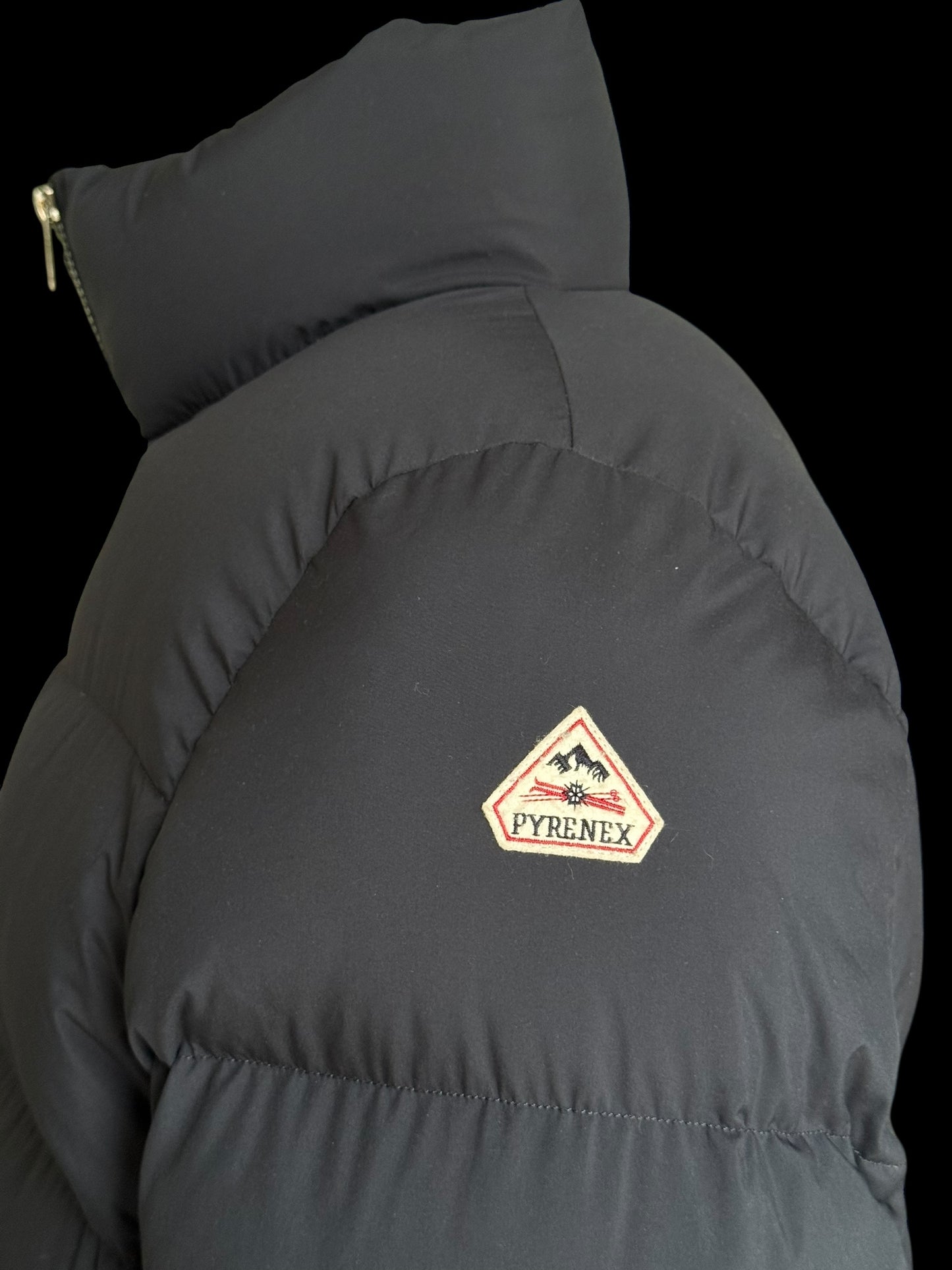 Men’s Pyrenex Down Jacket Size Large Navy & Rosignol Hat & Ski Gloves