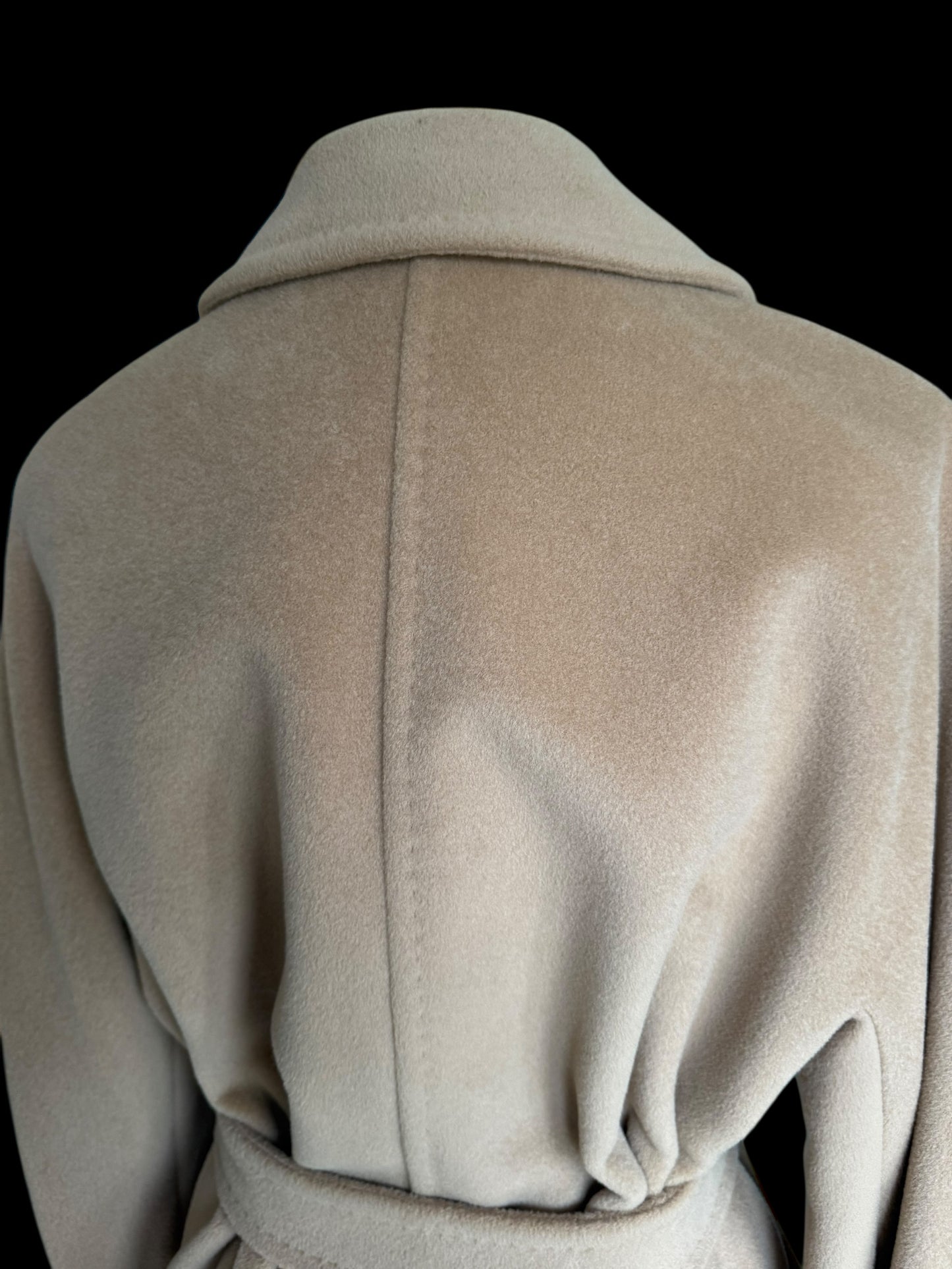 Max Mara 101801 Icon Madame Coat Camel Beige Cashmere Wool Oversized UK 8 10 12