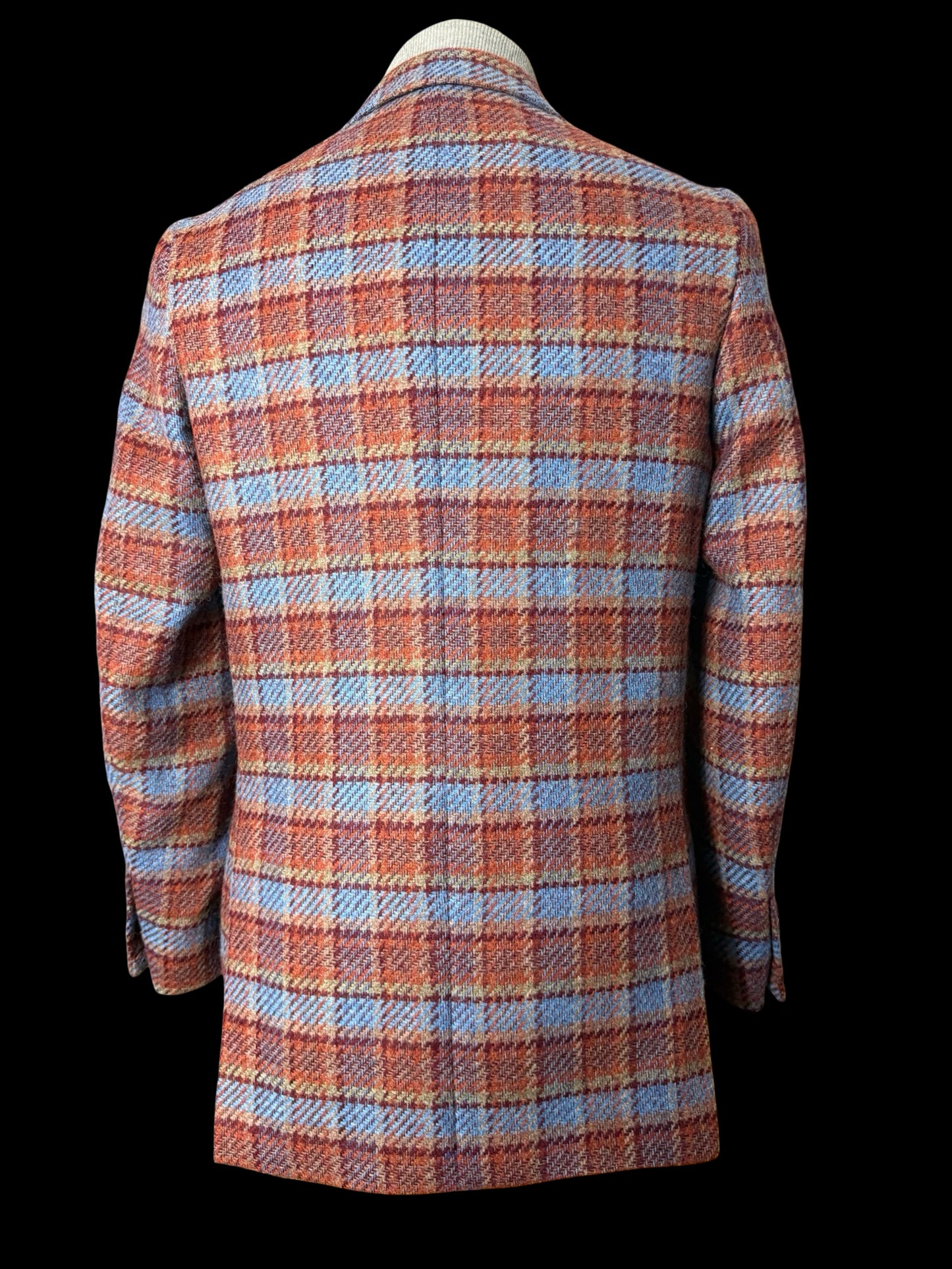 BNWT Bespoke Barrington & Ayre Dashing Tweed Sport Coat 38R RRP £995 Blue Orange