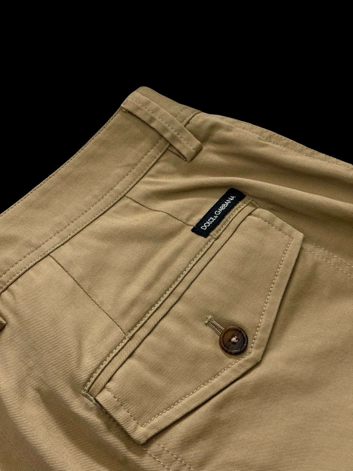 Women’s Dolce & Gabbana Khaki Cargo Trousers IT46 UK14 Zip Hem