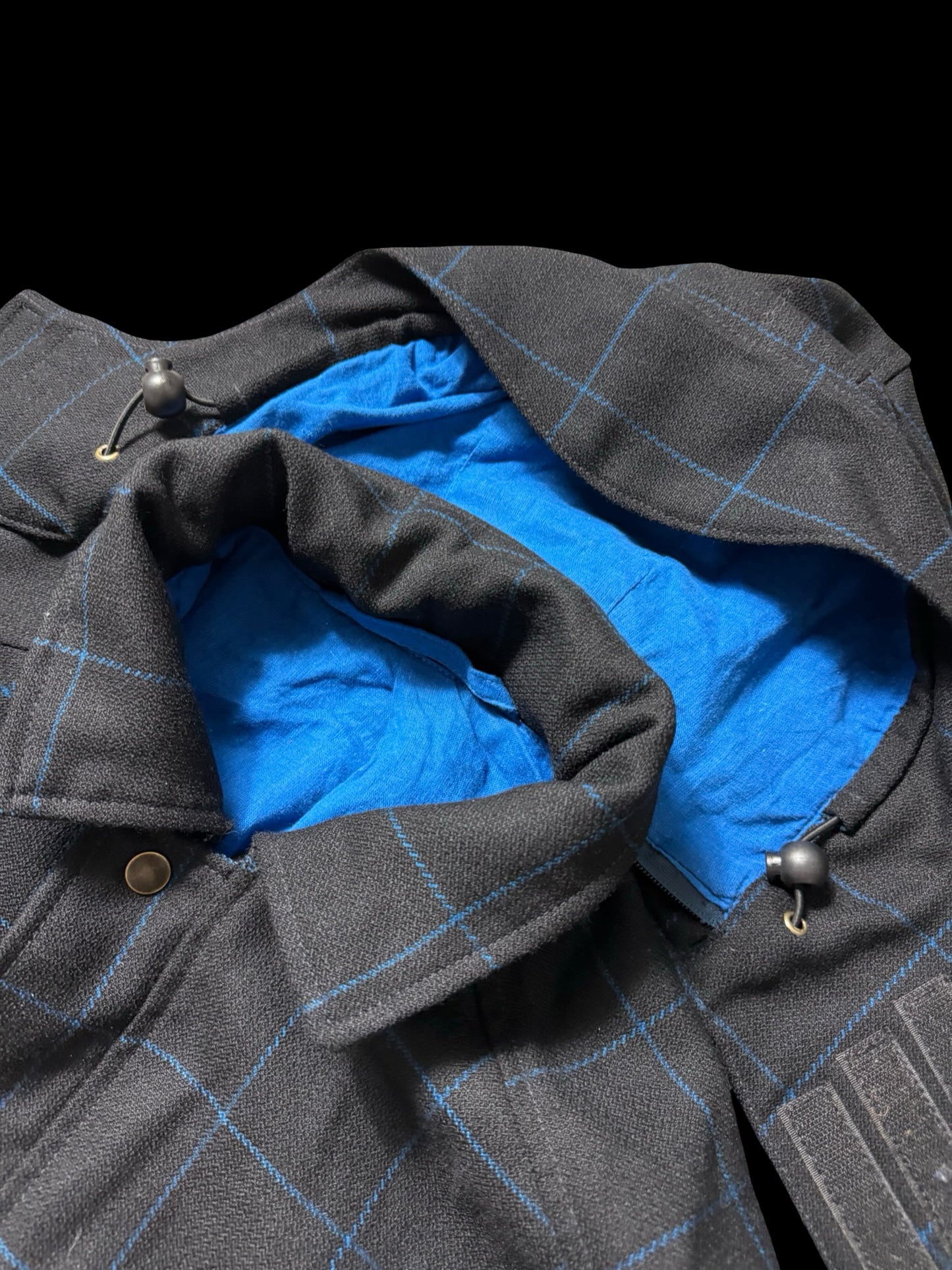 Men’s Barrington & Ayre Black Parka Coat 38” Wool Tweed RRP £1095
