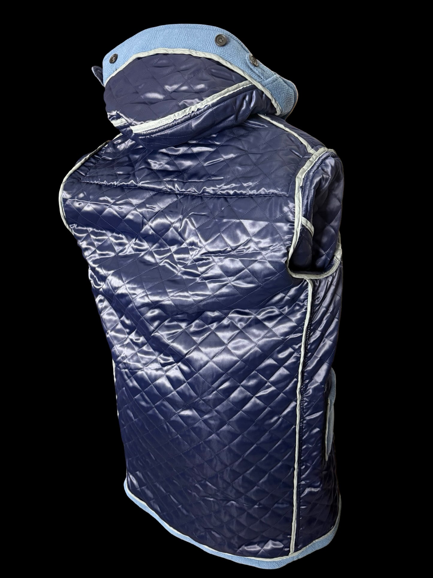 BNWT Barrington & Ayre Heavyweight Blue Wool Duffle Coat M/L RRP £1295