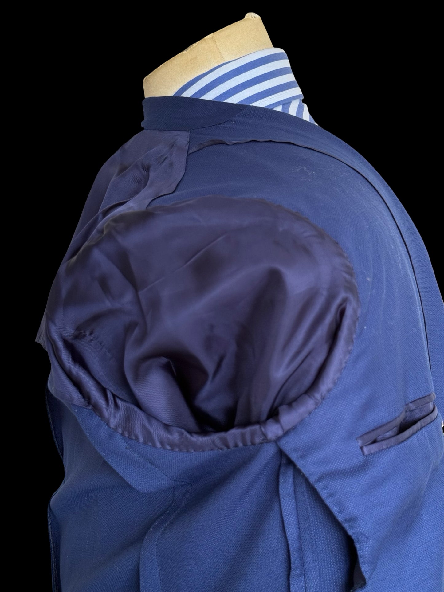 Canali Kei Travel Blazer Jacket IT46R UK36R Blue Patch Pocket RRP £1.5k+