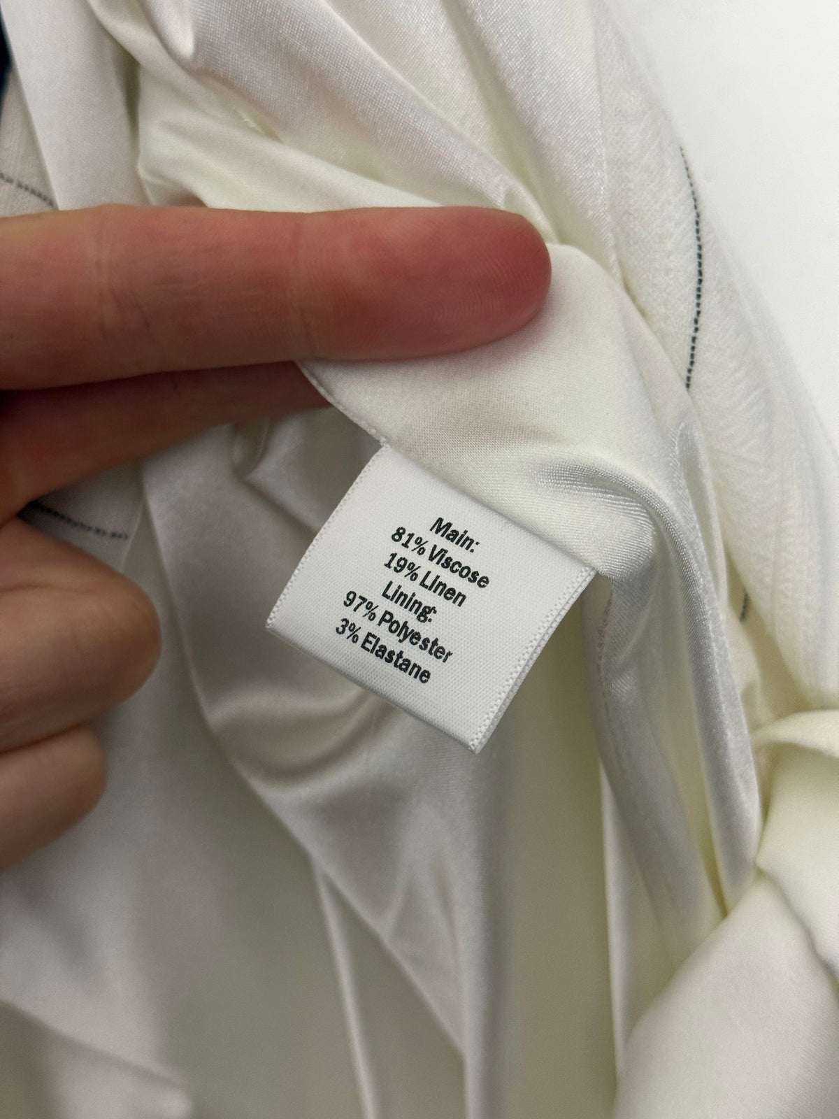Holland & Cooper Hampton Waistcoat & Trouser Suit UK16/14 Oyster White RRP £600