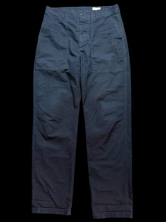 Natalino High Rise Japanese Fatigue Pant Ripstop Size 34” Navy RRP £180
