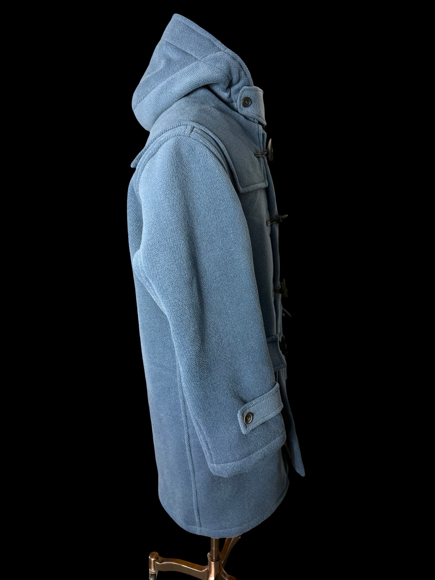 BNWT Barrington & Ayre Heavyweight Blue Wool Duffle Coat M/L RRP £1295