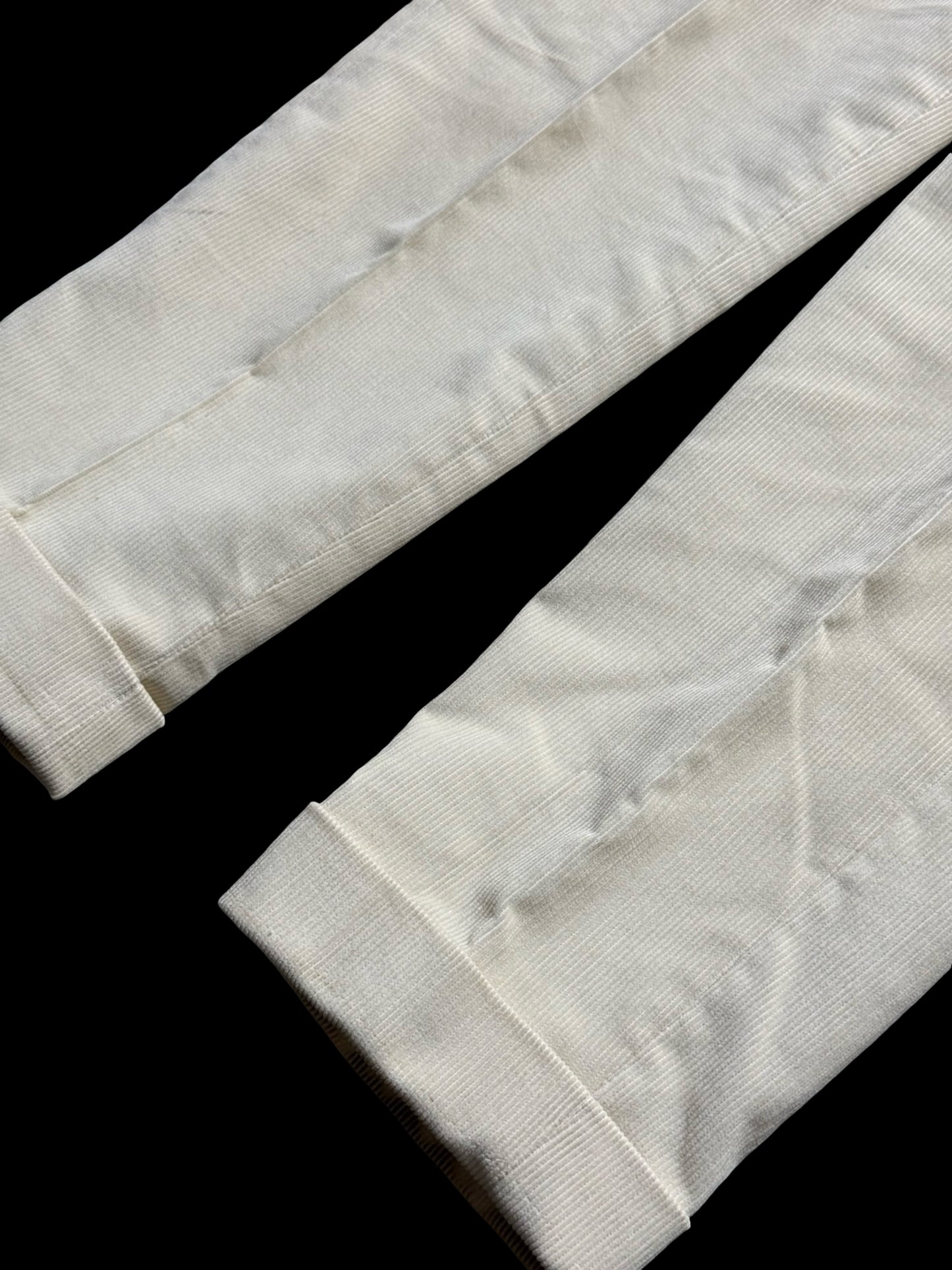 Natalino Off White Corduroy Pleat Front Trousers W30S RRP £180
