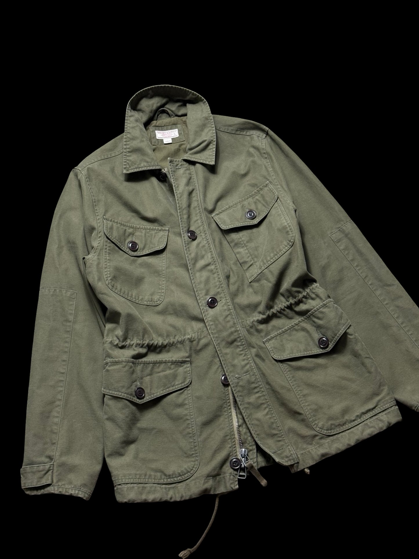 Men’s Wallace & Barnes Military Style Field Jacket Size Small Four Pocket