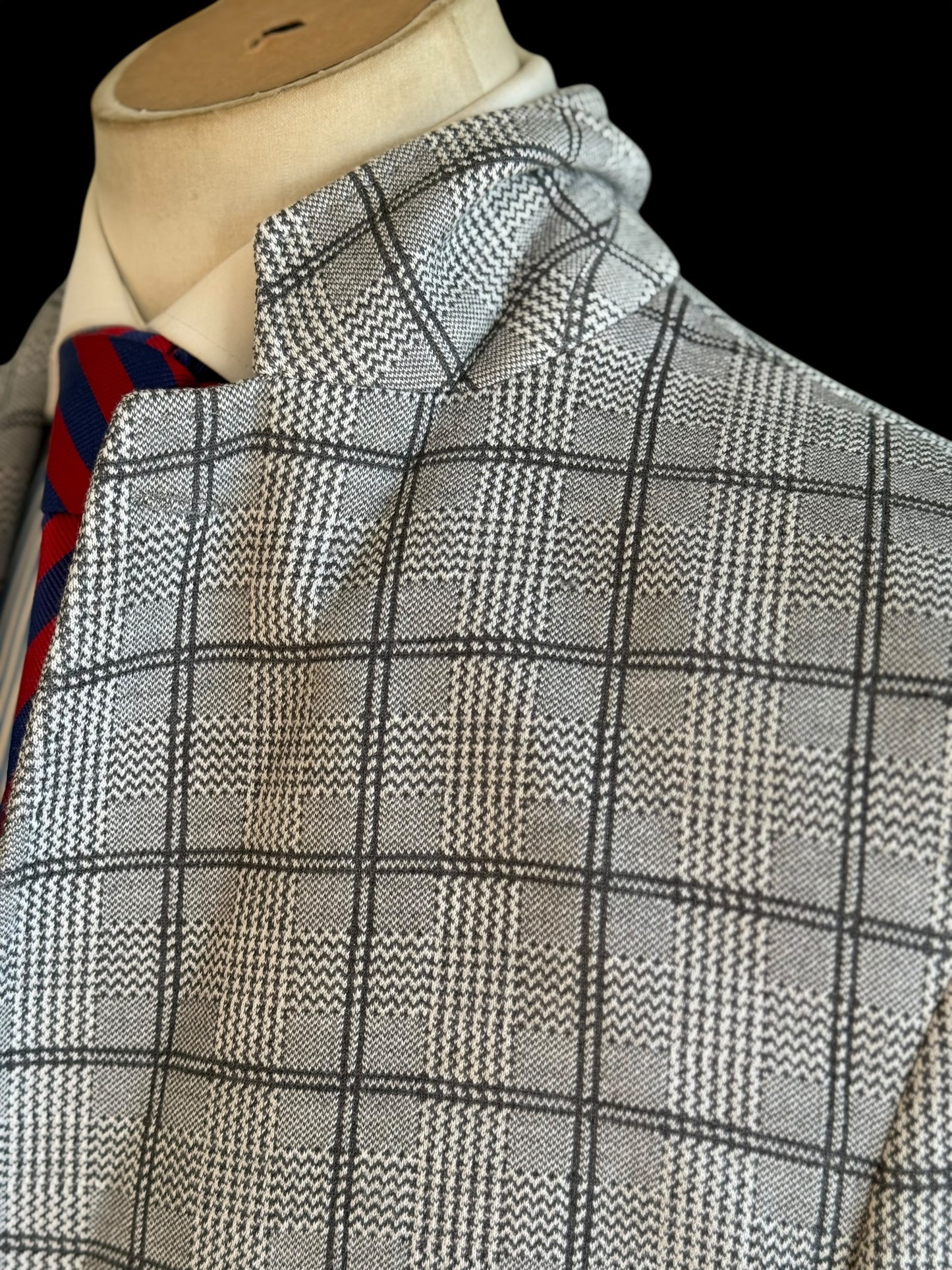 Men’s Brioni Jersey Cotton Silk Sportcoat XXL Slim Fit Glen Plaid Check RRP £5k