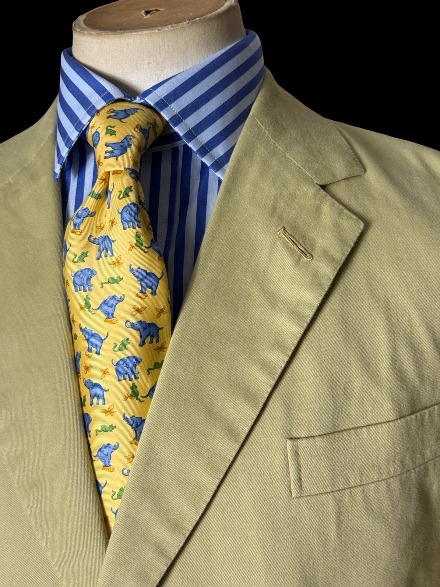 Bespoke Jones Chalk Dawson Meyer Mortimer Gabardine Twill Suit 37S / W32-34S
