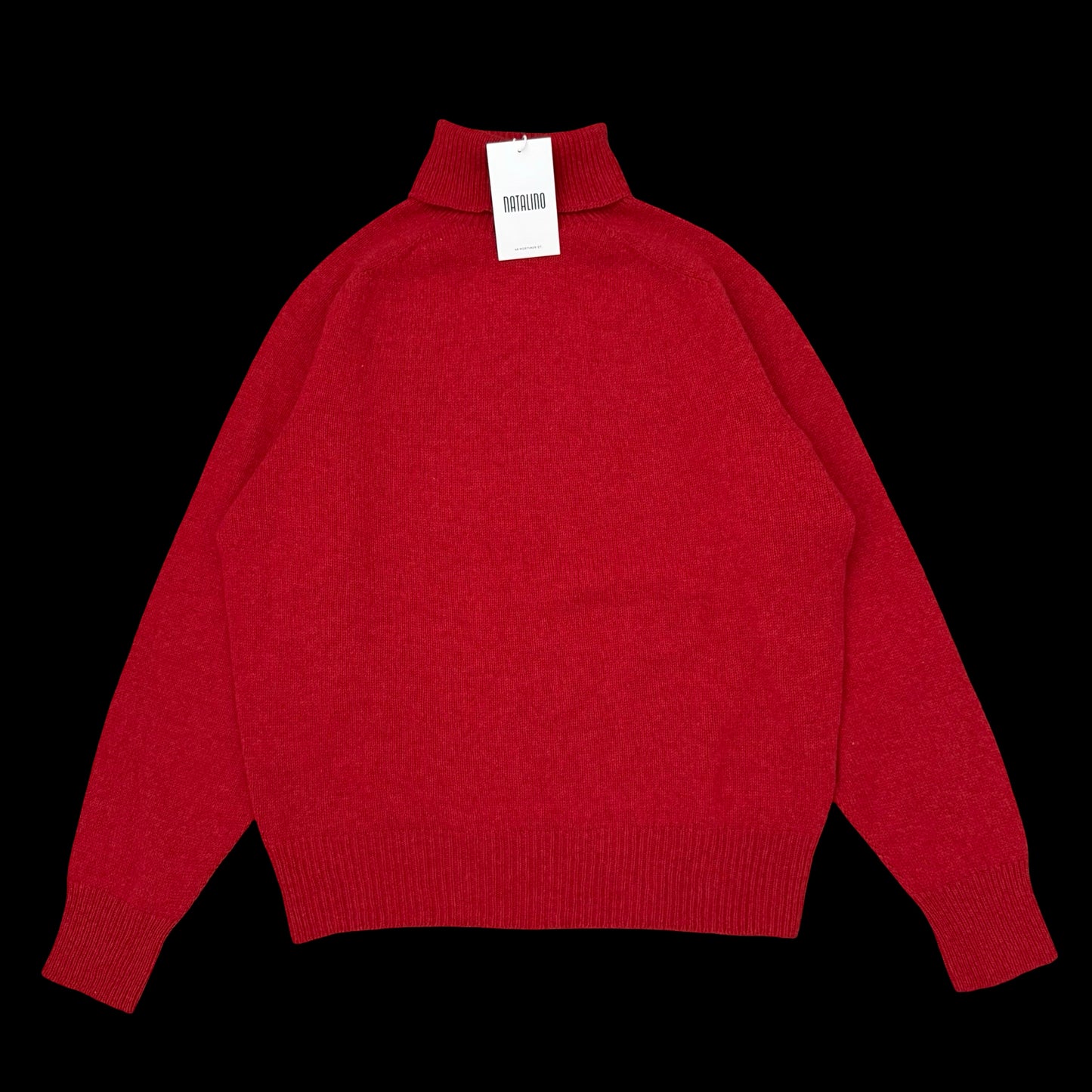 BNWT Natalino Superfine Wool Roll Neck Jumper Red RRP £185