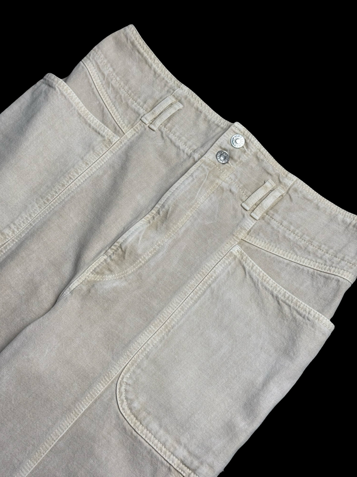 Isabel Marant Tess Ecru High Waisted Jeans UK14 FR42 RRP£365
