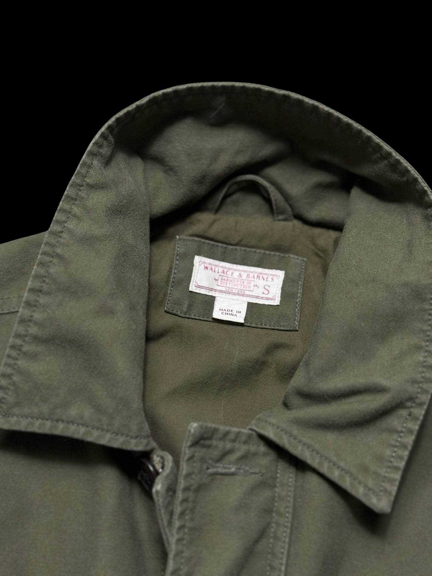 Men’s Wallace & Barnes Military Style Field Jacket Size Small Four Pocket