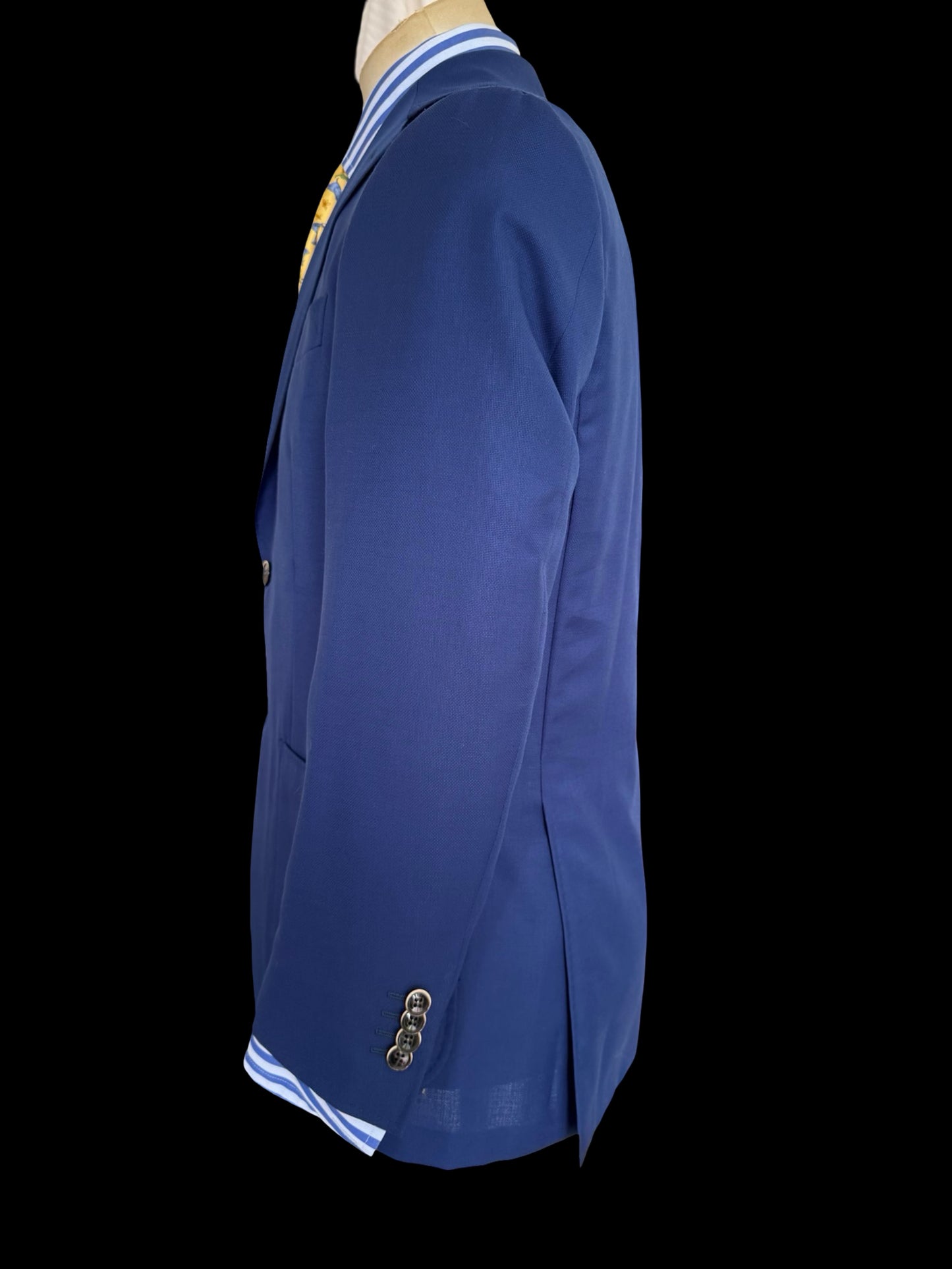 Canali Kei Travel Blazer Jacket IT46R UK36R Blue Patch Pocket RRP £1.5k+
