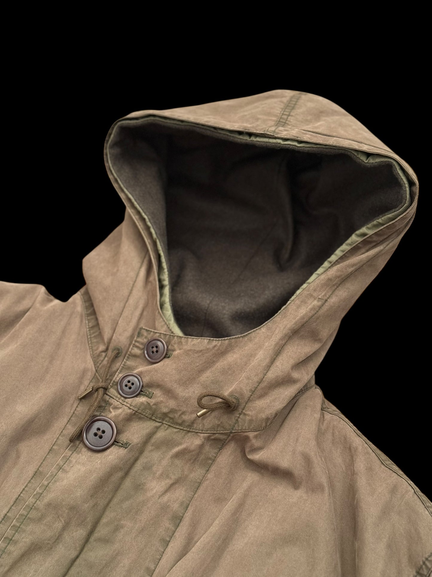 Vintage Polo Ralph Lauren M-47 Military Style Parka Size Large Belted & Liner