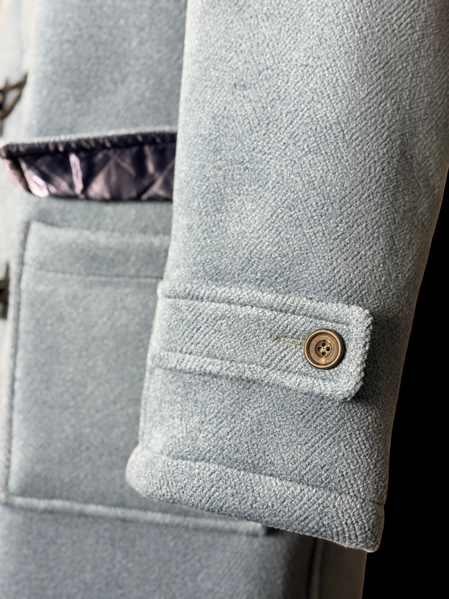 BNWT Barrington & Ayre Heavyweight Blue Wool Duffle Coat M/L RRP £1295
