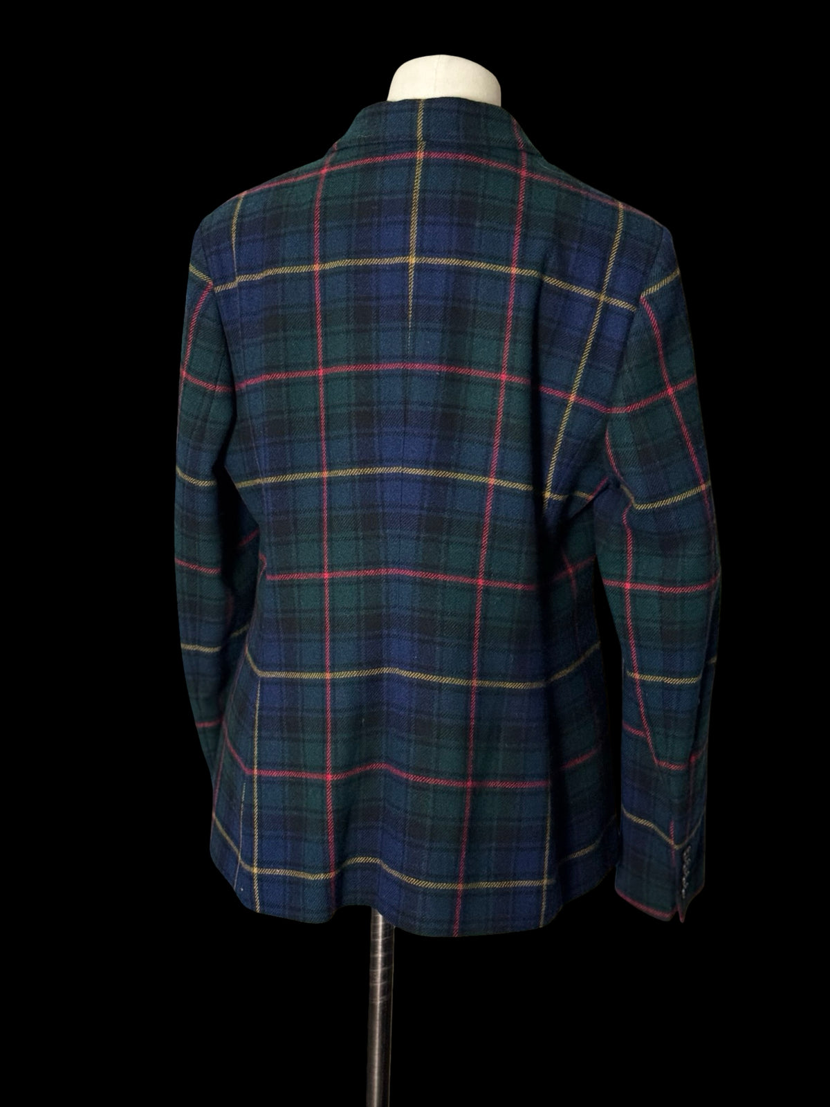 Women’s Polo Ralph Lauren Tartan Wool Blazer Sport Coat UK16 / US12 RRP £650