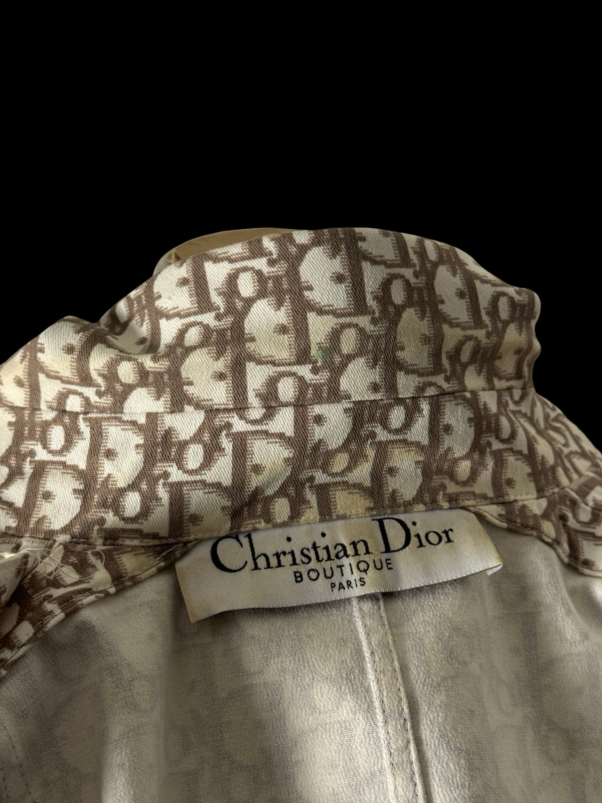 Christian Dior John Galliano SS2005 Monogram Jacket UK10 IT42 Belted Archival