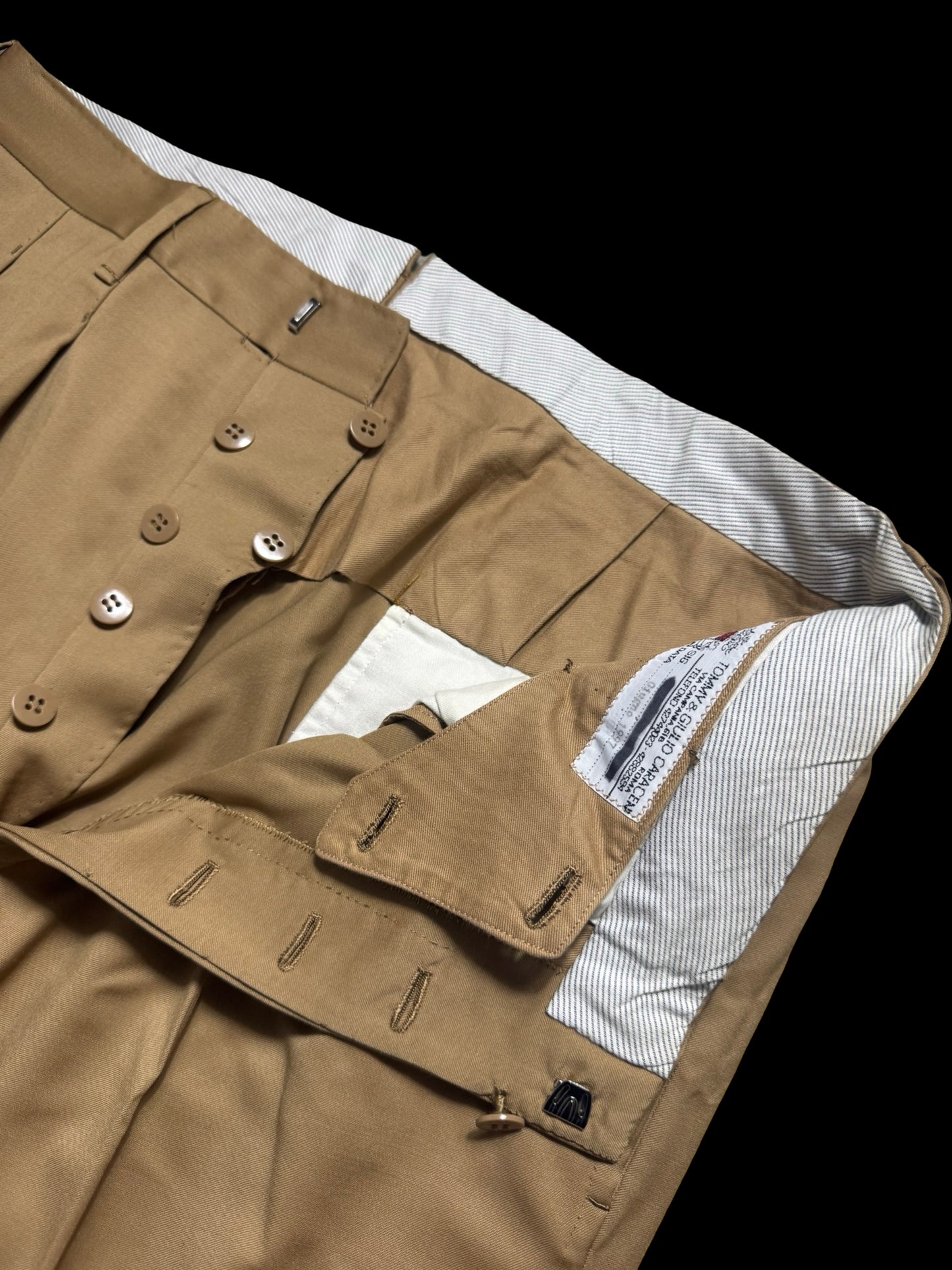 Bespoke Tommy Giulio Caraceni Tan Brown Suit 41S/ W34” 2 Roll 3