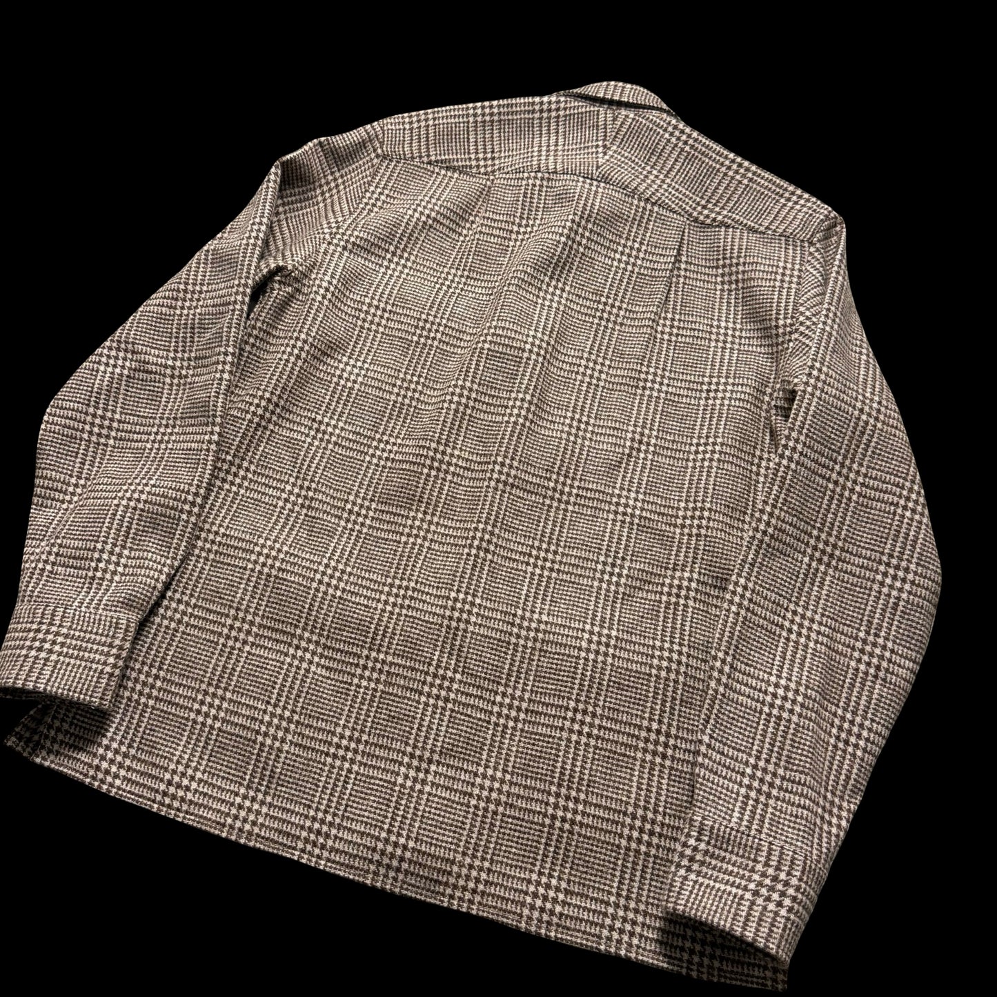 Barrington & Ayre Brown Glen Check Tweed Overshirt 38” RRP £295 Made In UK