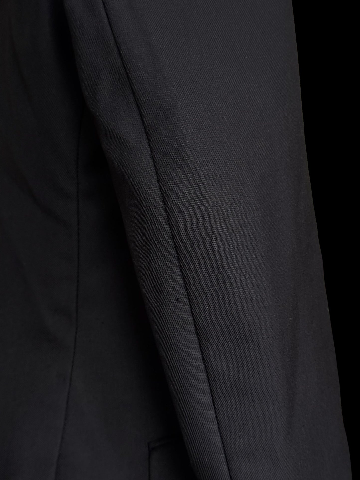 Vintage Huntsman Savile Row Navy Double Breasted Blazer 40 Dunhill Onyx Buttons