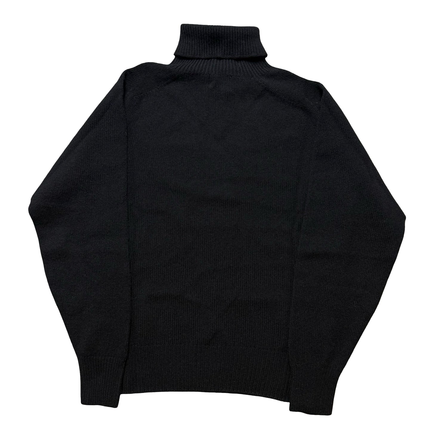 BNWT Natalino Superfine Wool Roll Neck Jumper Black Blue Size Small RRP £185