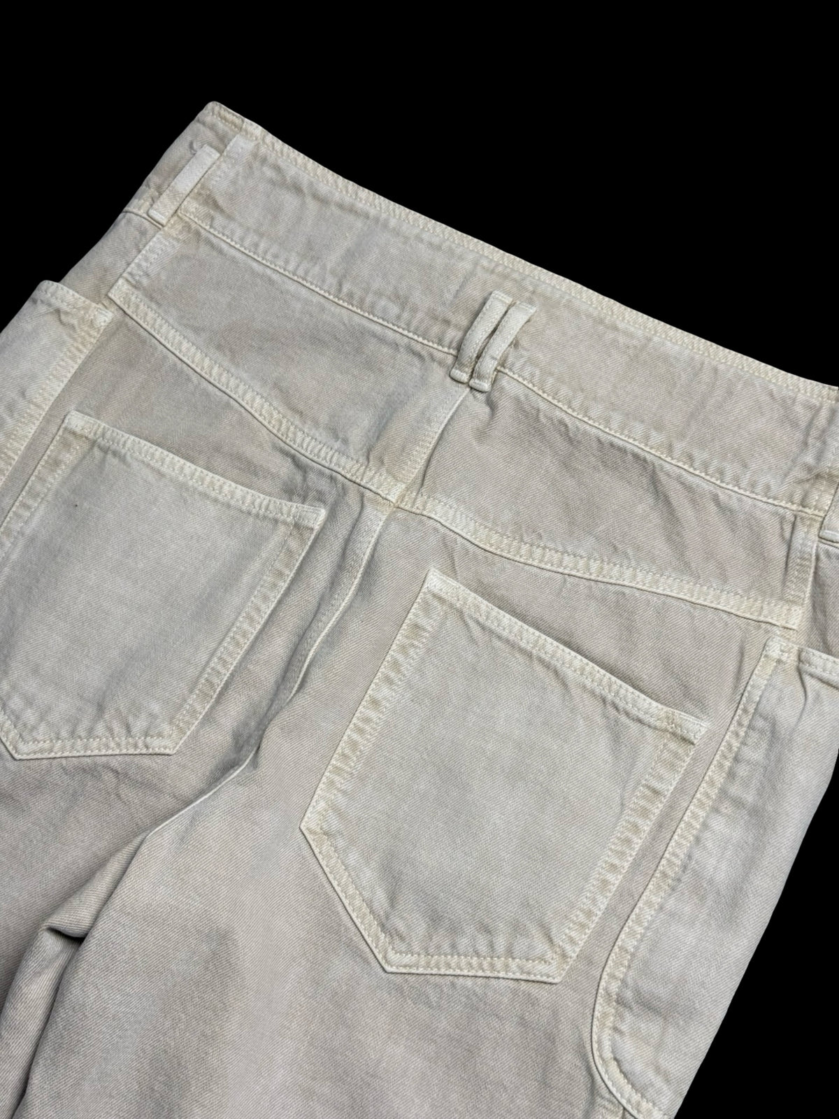 Isabel Marant Tess Ecru High Waisted Jeans UK14 FR42 RRP£365