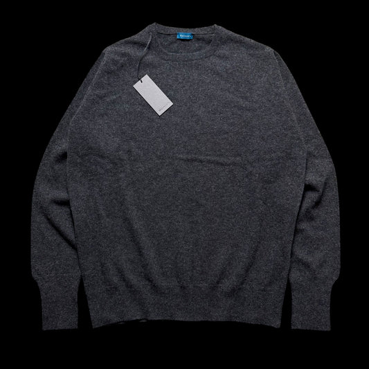 BNWT Malloch’s Hudson Crew Neck Jumper Size XL Super Geelong Wool RRP £245 Grey
