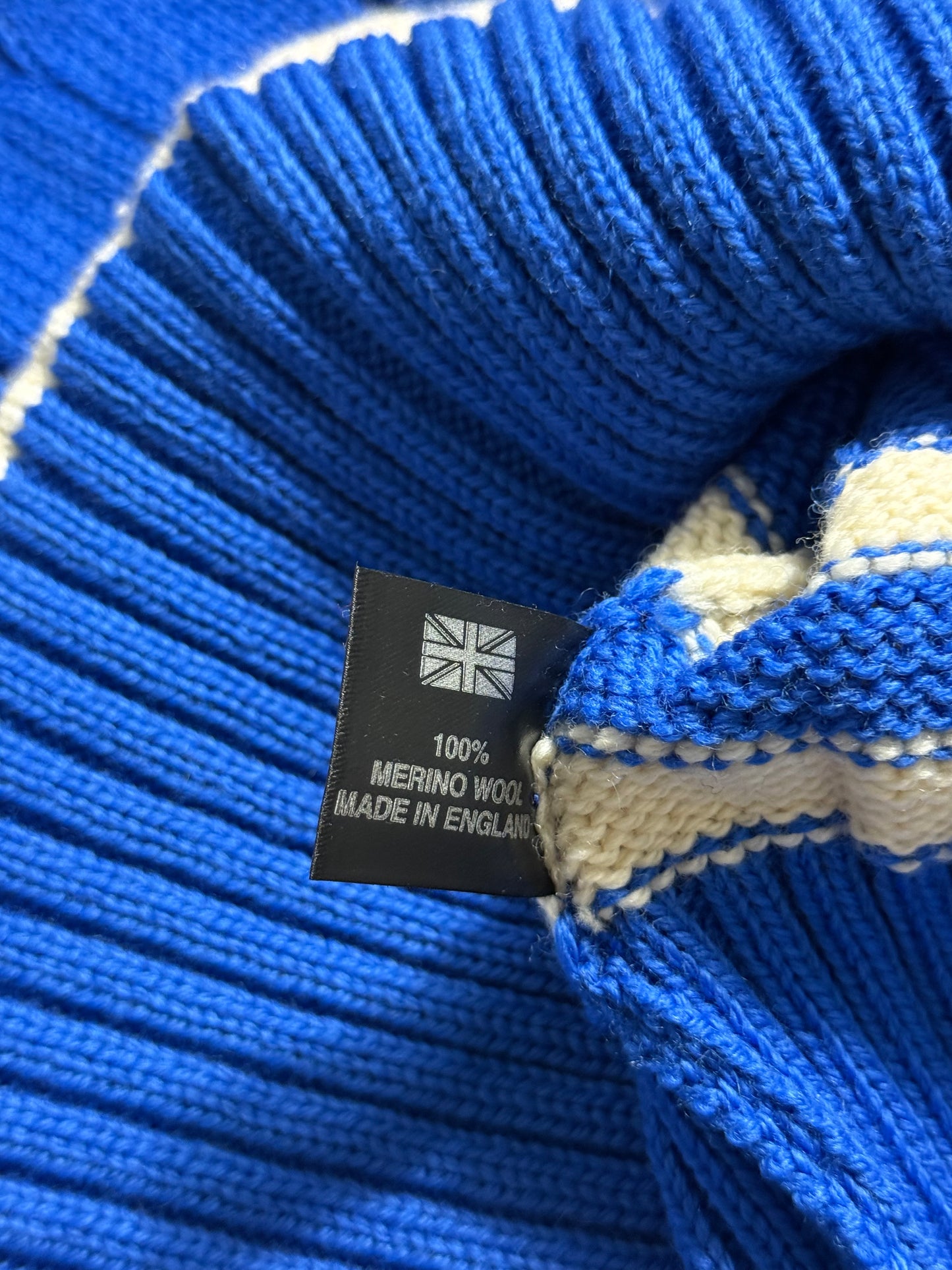 BNWT Barrington & Ayre Cricket Knit Jumper Vest Size Large Merino Wool RRP £225