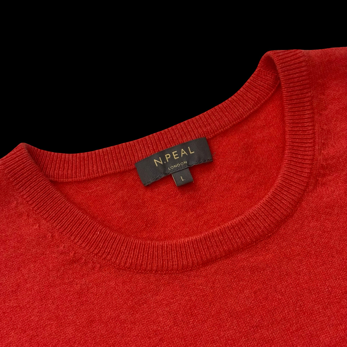 Women’s N Peal Coral Cashmere Short Sleeve Jumper Large RRP £250