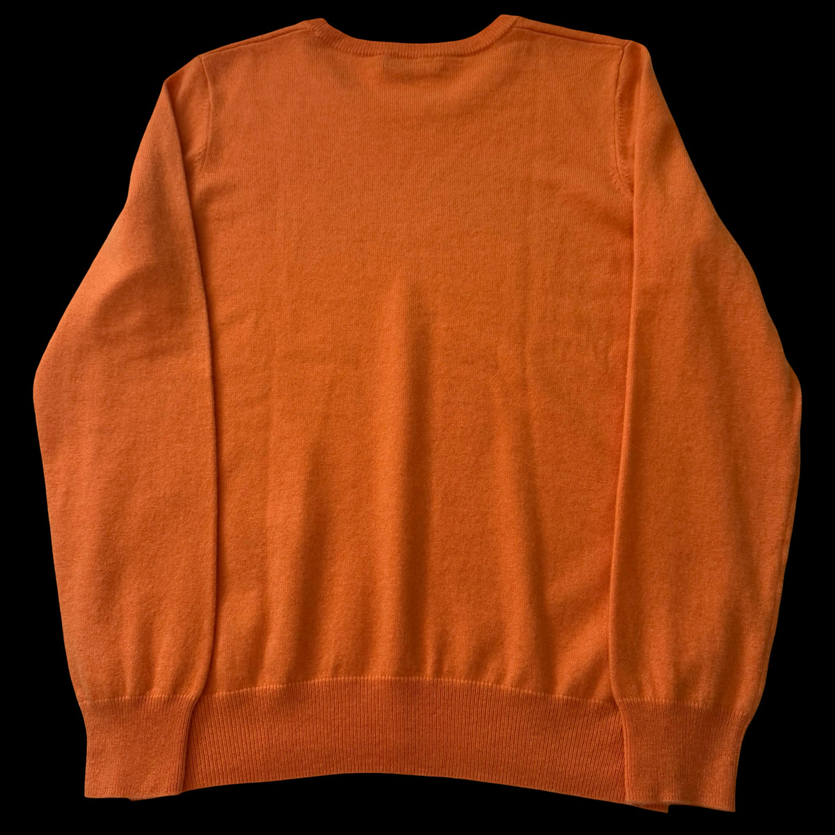Women’s N Peal Orange Cashmere Jumper Large RRP £300 SS23