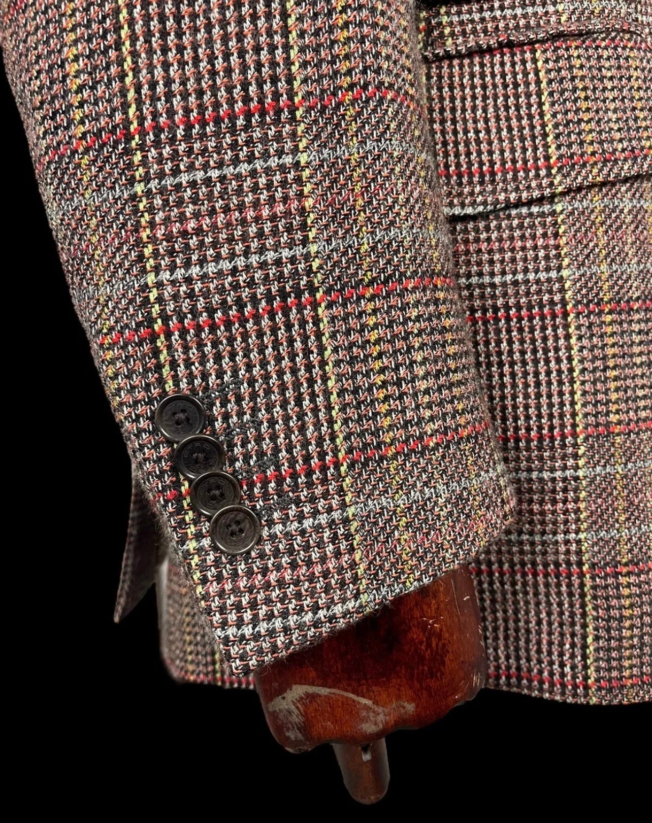 Mens ETRO Milano Tweed Blazer 54 UK44R Multi-Colour Check Luxury