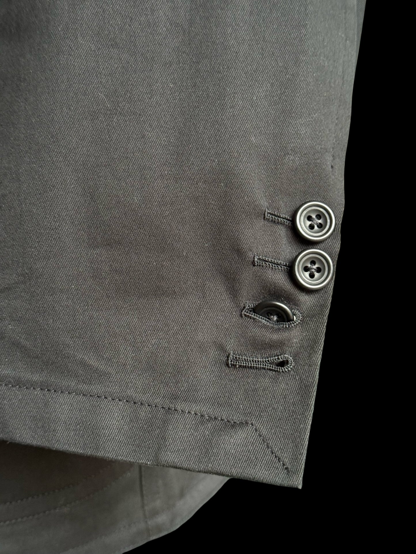 Welsh & Jefferies Savile Row Black Unstructured Sport Coat 44R Cotton