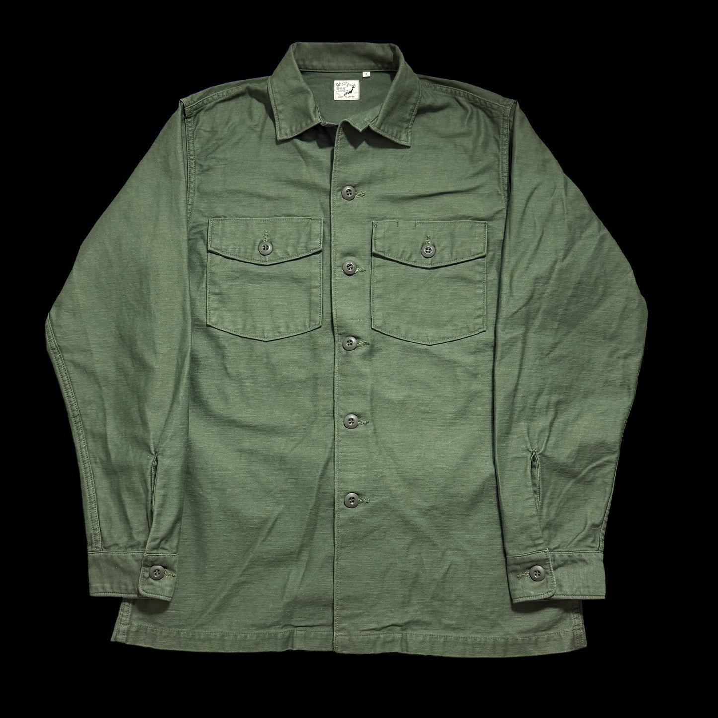 Orslow Trooper Fatigue Over Shirt Army Green Size 3